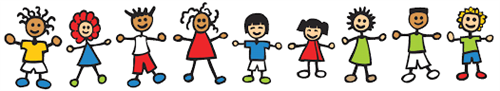clip art of Kindergarten kids in a line 